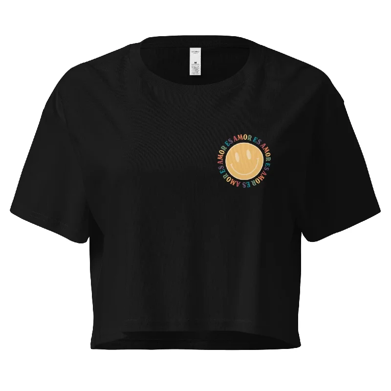 Amor es Amor Smiley Face Unisex Crop Top