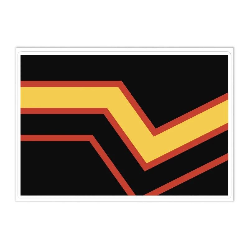 Rubber Latex Pride Flag Sticker Large Sheet