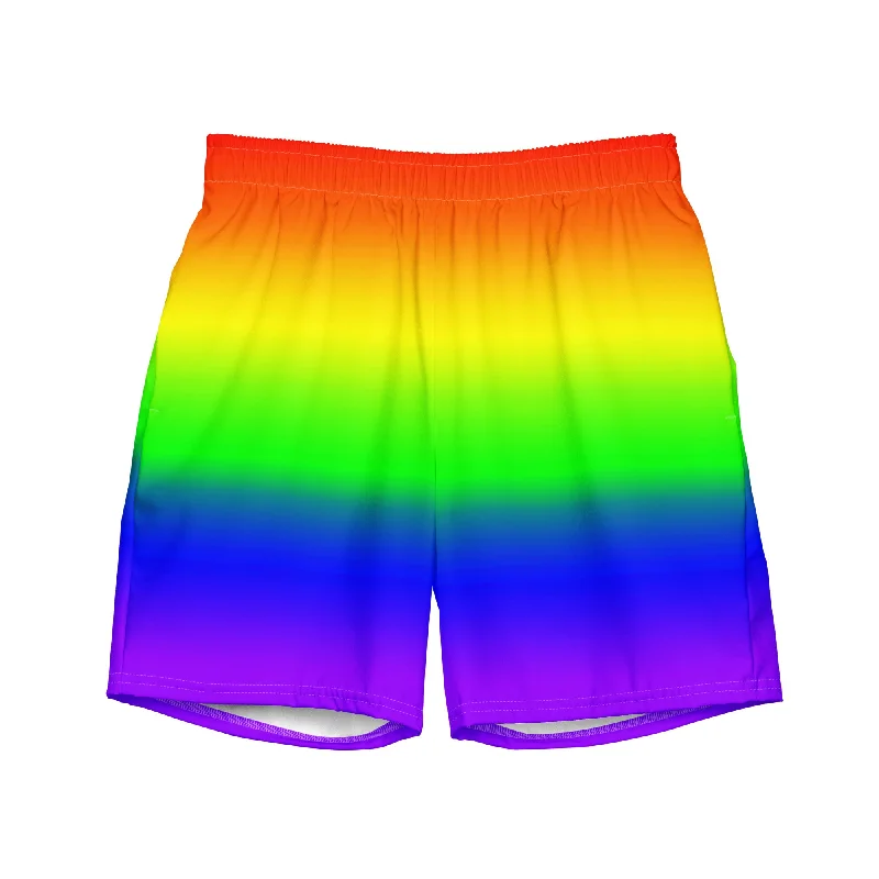 LGBTQ Pride Men's Style Swim Trunks Swimsuit - Ombre