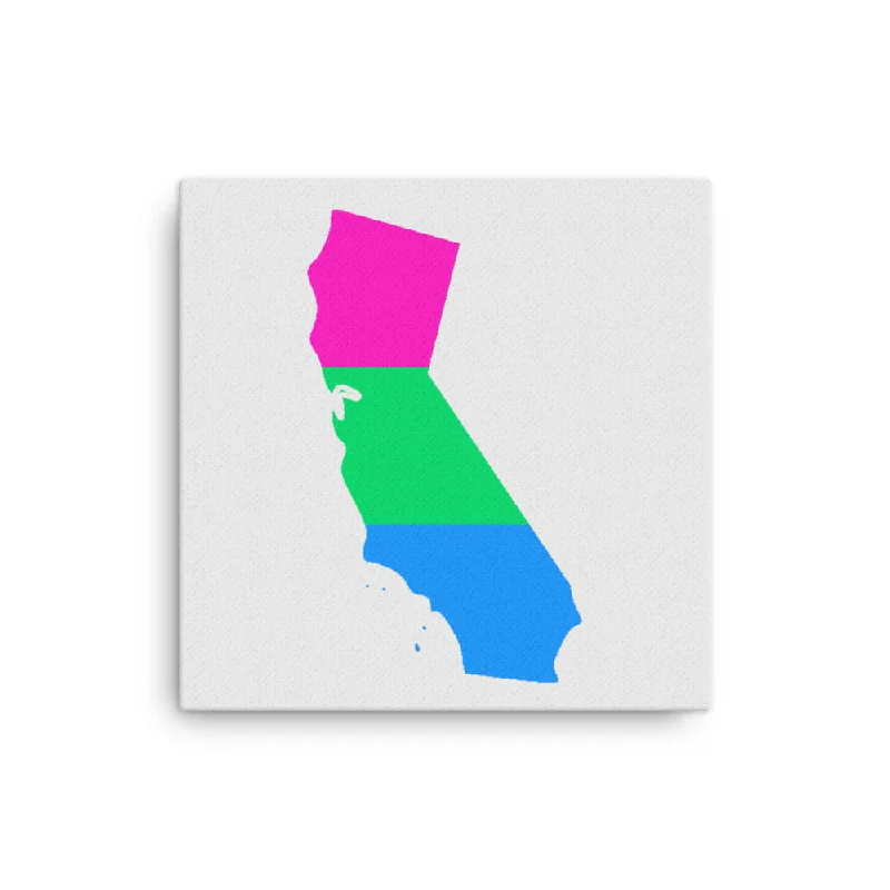 California Polysexual Poly Pride Canvas Wall Art