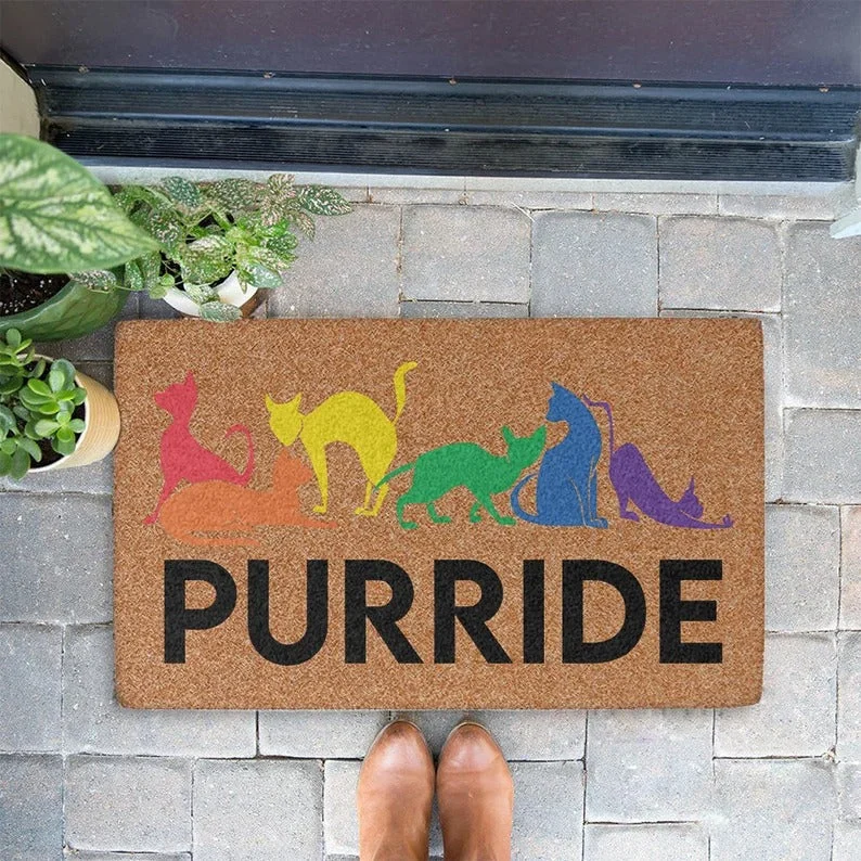 Cat Lgbtq Doormat, Pride Doormat, Welcome Mat, Funny Cat Gift, Purride Lgbt Community Doormat Cat Lgbtq Doormat, Pride Doormat, Welcome Mat, Funny Cat Gift, Purride Lgbt Community Doormat