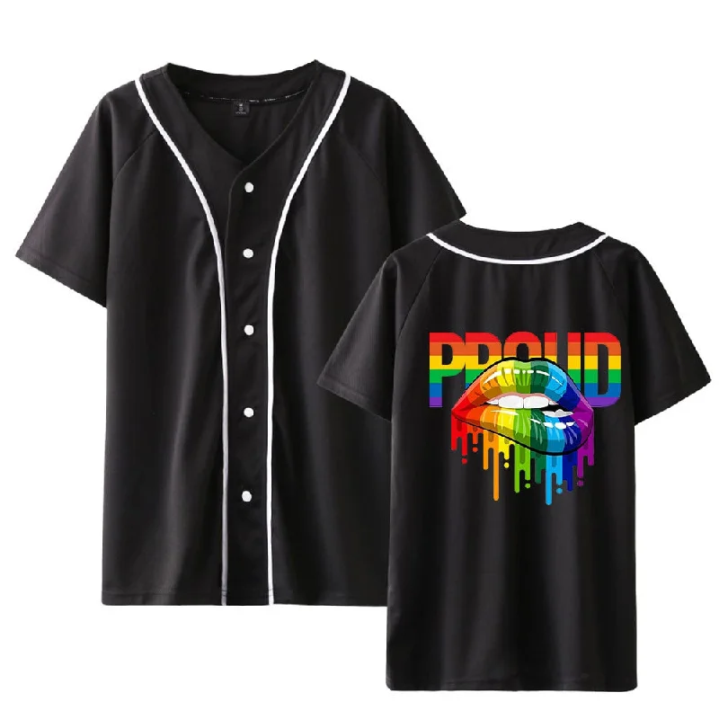 Graphic pride t-shirts with rainbow peace and love designs--LGBT Gay Pride Baseball T-shirt Graphic pride t-shirts with rainbow peace and love designs--LGBT Gay Pride Baseball T-shirt