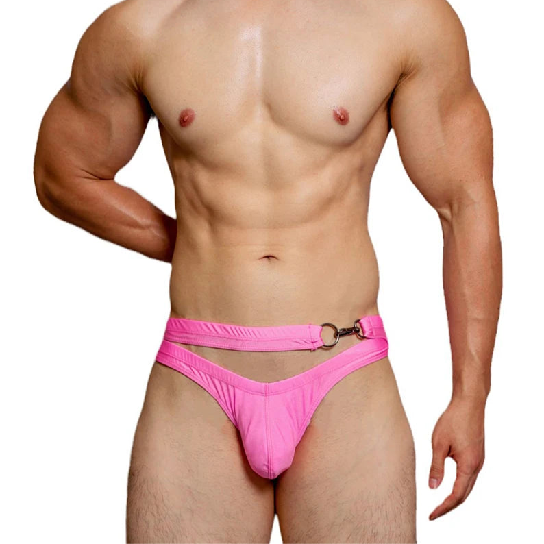 DM Mens Hook & Dive Double-Strap Swim Brief