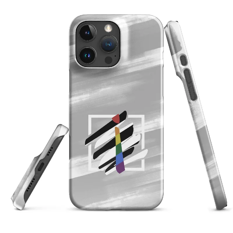 Gray Straight-Ally Pride iPhone® Case