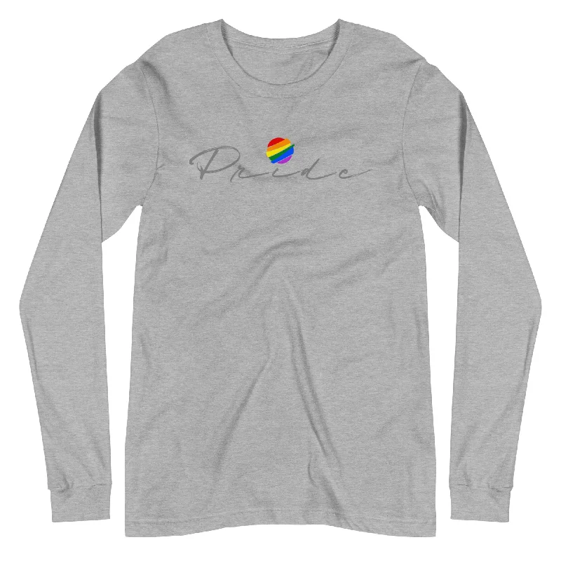 Graphic pride t-shirts with rainbow peace symbols--Gay Pride Rainbow Globe Front Graphic LGBTQ+ Unisex Long Sleeve T-Shirt Graphic pride t-shirts with rainbow peace symbols--Gay Pride Rainbow Globe Front Graphic LGBTQ+ Unisex Long Sleeve T-Shirt