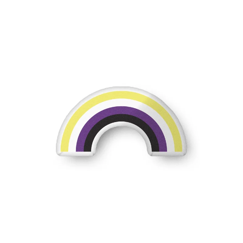 Non-Binary Rainbow Pillow