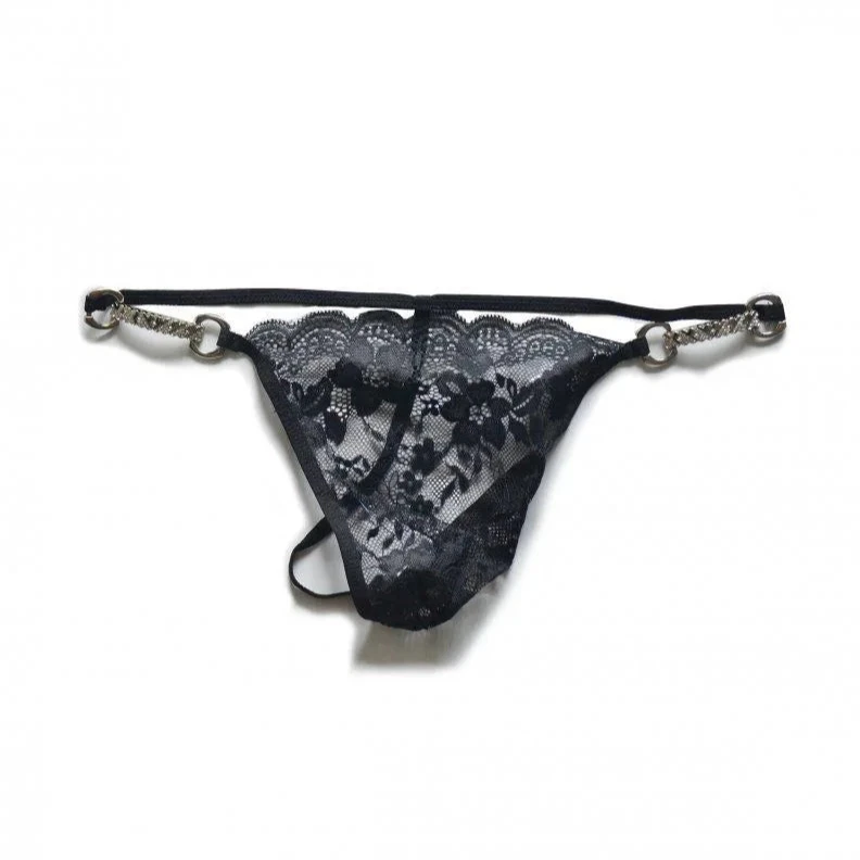 Floral Shadow Lace Men’s Thongs
