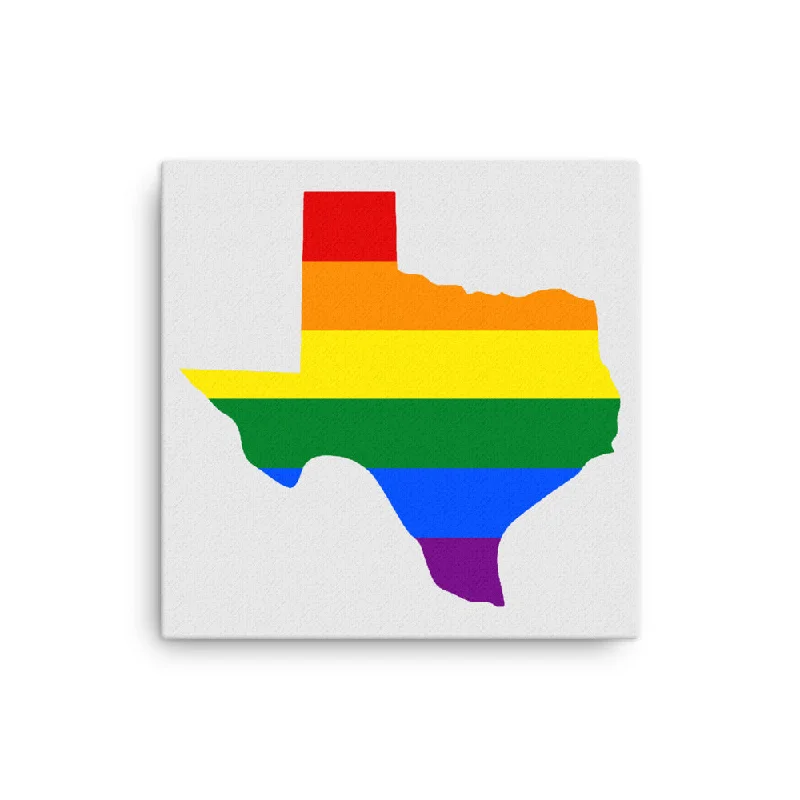 Texas LGBTQ Pride Canvas Wall Art