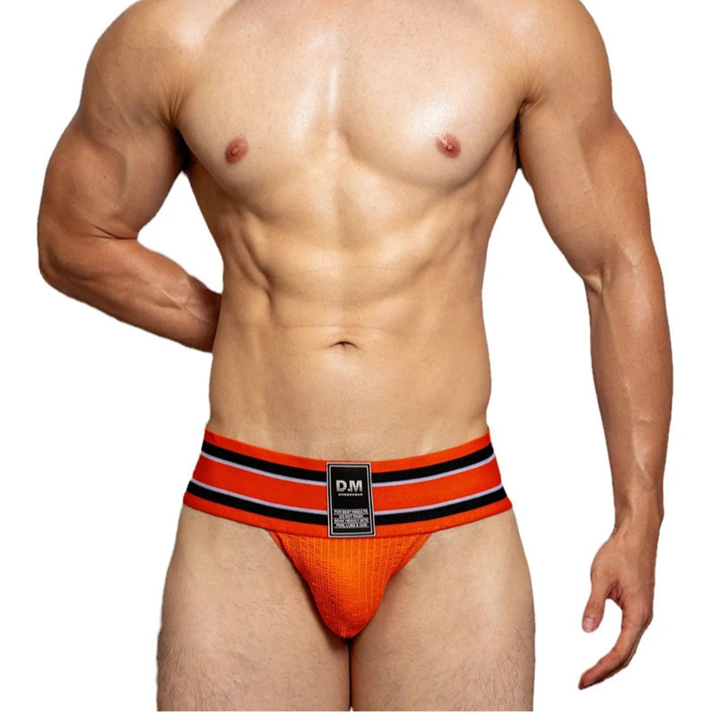 Men’s D.M. Label Stripe Jock Briefs