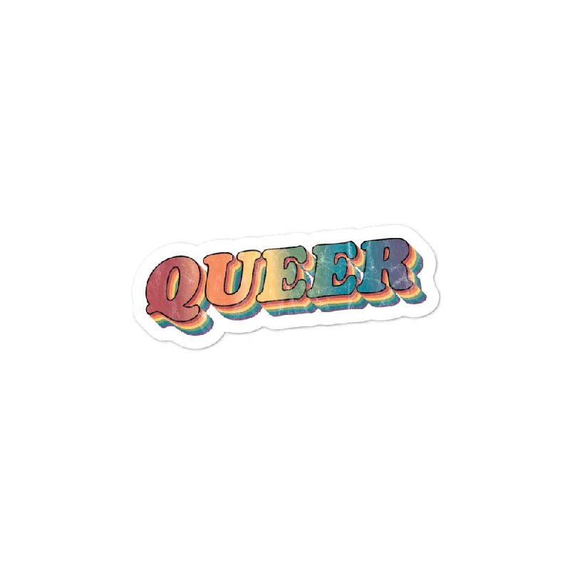 Retro QUEER Stickers