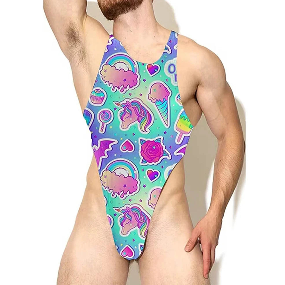 Gay Energy Thong Bodysuit