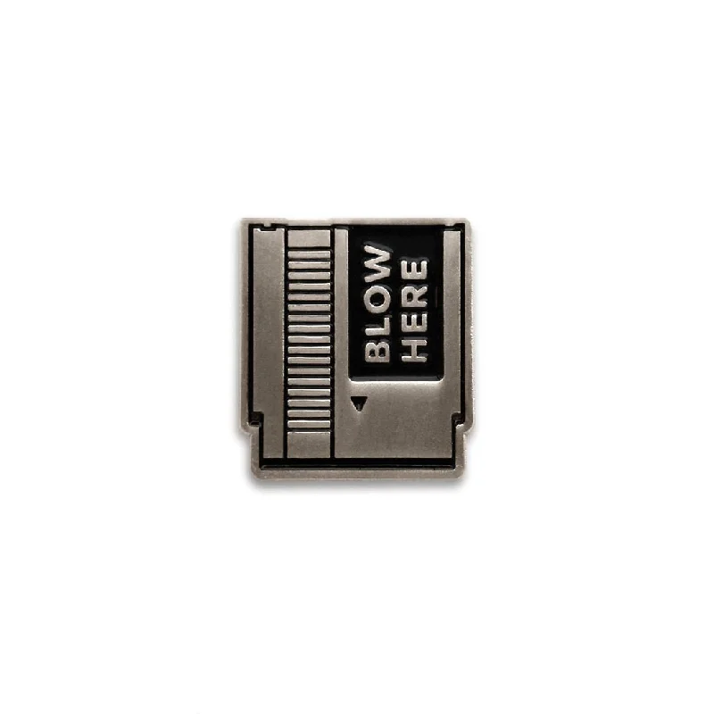 Blow Here - Silver Enamel Pin