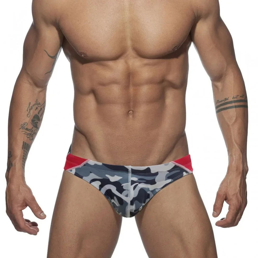 Men's Bold Camo Swim Briefs