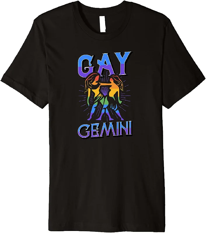 Pride Shirt To Gay Gemini, Zodiac Sign Birthday Horoscope LGBT T-Shirt