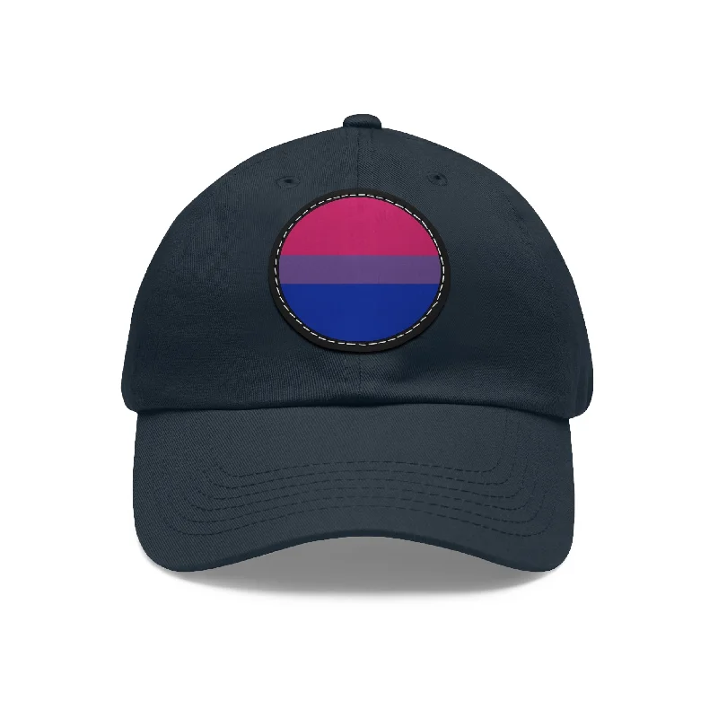 Bisexual Bi Pride Hat with Round Patch