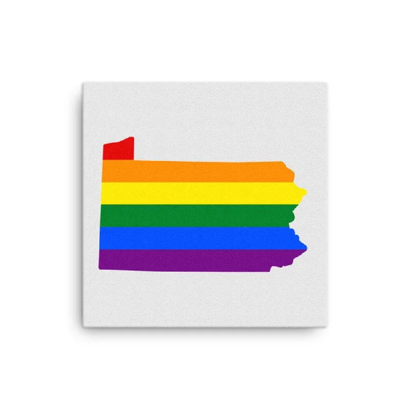 Pennsylvania LGBTQ Pride Canvas Wall Art