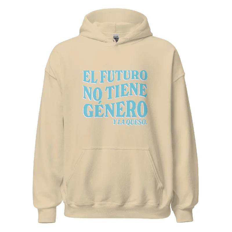 Comfortable hoodies for pride marches and rallies--El Futuro No Tiene Género Y La Queso Unisex Hoodie Comfortable hoodies for pride marches and rallies--El Futuro No Tiene Género Y La Queso Unisex Hoodie