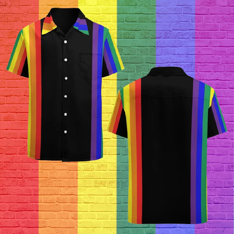 Lgbt Stripes Hawaiian Vintage Shirt Mens Button Down Plus Size Tropical Hawaii Beach Shirts Lgbt Stripes Hawaiian Vintage Shirt Mens Button Down Plus Size Tropical Hawaii Beach Shirts