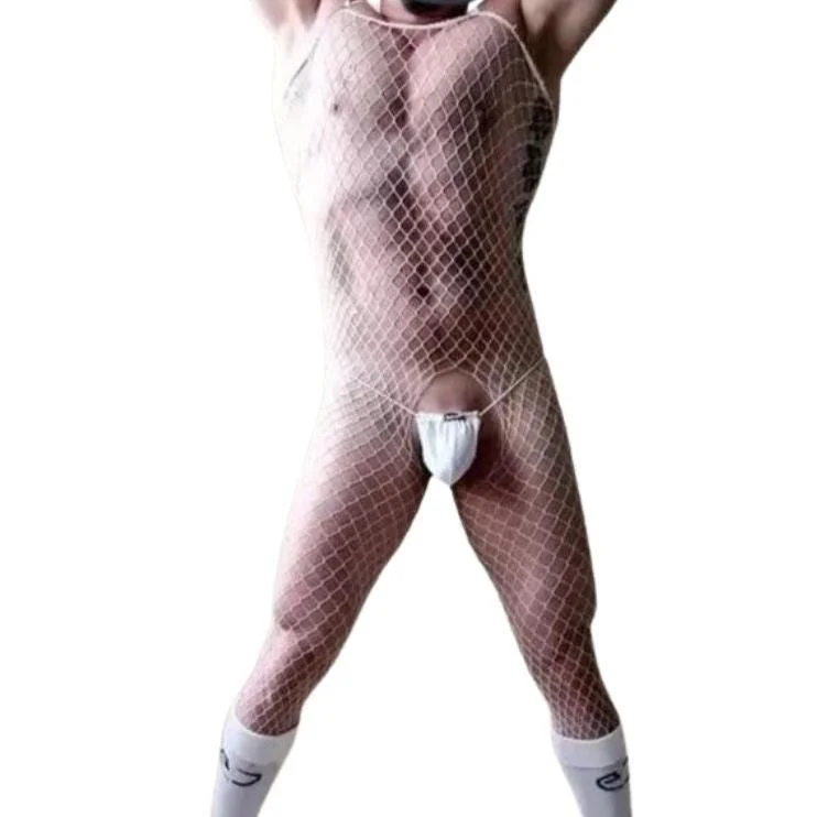 Bare Desire Men’s Fishnet Bodysuit