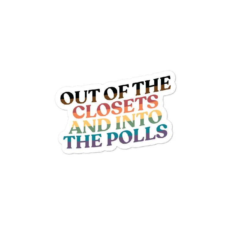 Out Of The Closets and Into The Polls Stickers