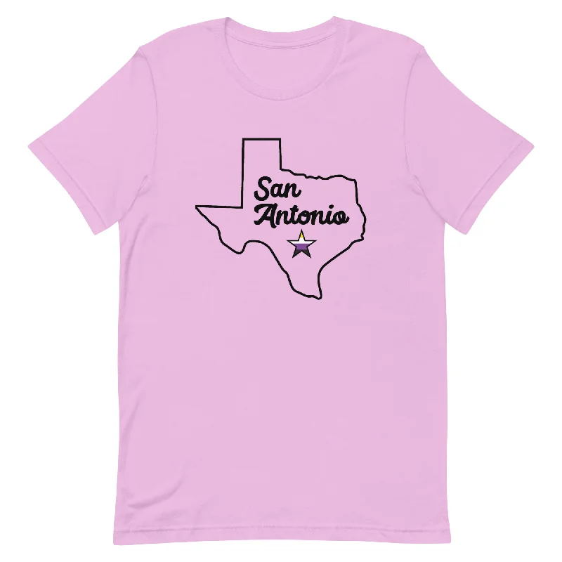 San Antonio Texas Nonbinary Star T-shirt