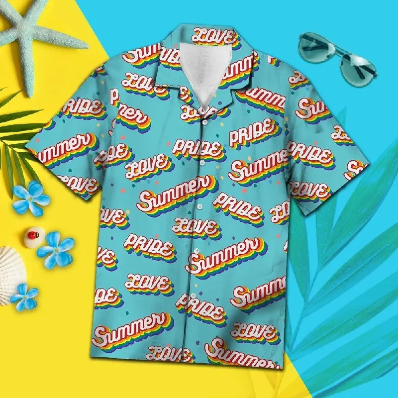 Affordable LGBTQ+ graphic tees with rainbow designs--Pride Gay Rainbow Hawaiian Shirt, Summer Hawaiin LGBT Shirt, Proud Gay Shirt Affordable LGBTQ+ graphic tees with rainbow designs--Pride Gay Rainbow Hawaiian Shirt, Summer Hawaiin LGBT Shirt, Proud Gay Shirt