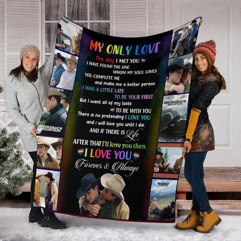 Personalized Pride Blanket For Couple Gay Man, Couple Lesbian Custom Blanket With Photo, Birthday Lgbt Gift Personalized Pride Blanket For Couple Gay Man, Couple Lesbian Custom Blanket With Photo, Birthday Lgbt Gift