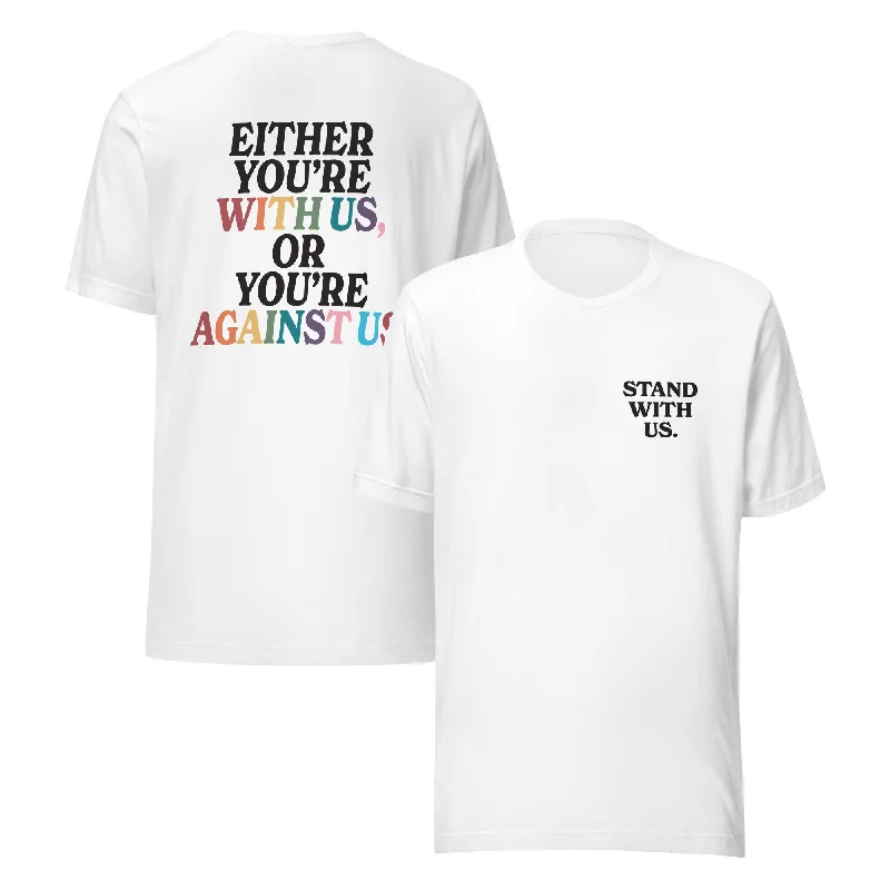 Comfortable graphic tees with tagless labels--Stand With Us Unisex T-Shirt