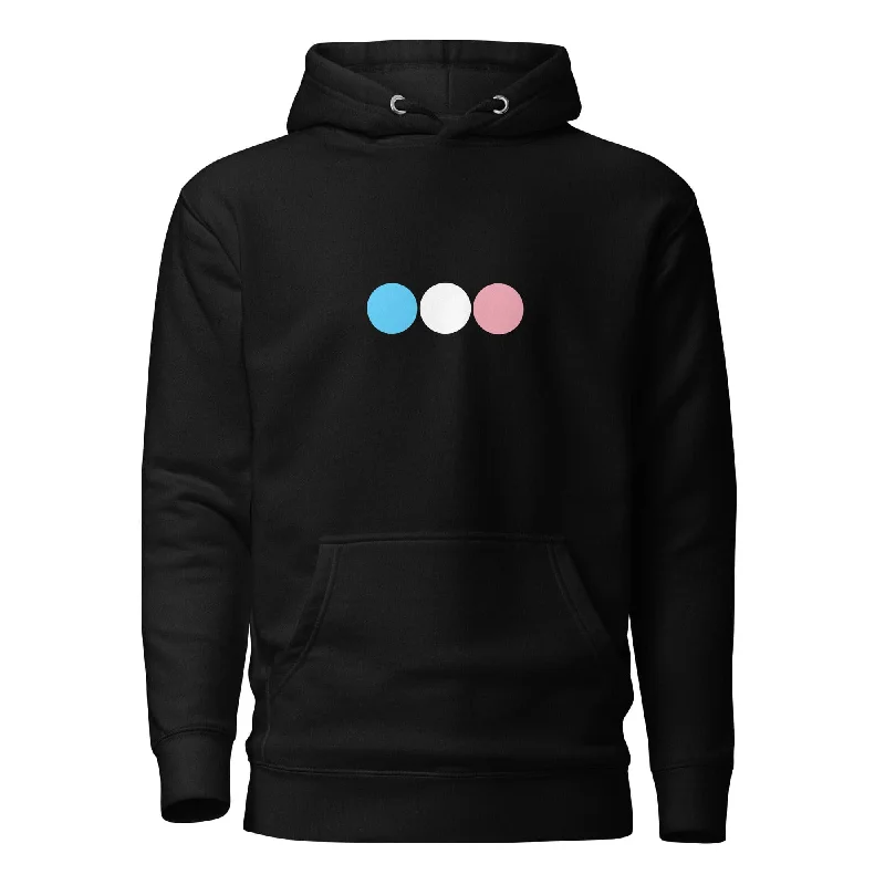 Transgender Trans Pride Hoodie - Circles
