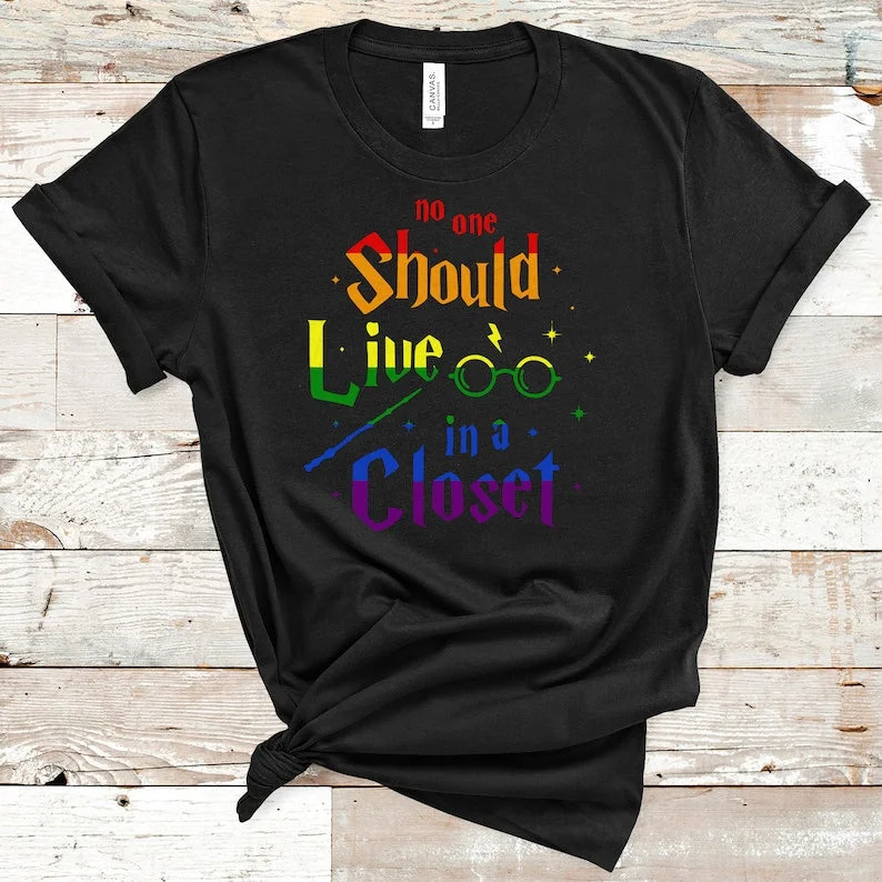 Graphic pride t-shirts with retro pride parade themes--Gift For Gay , No One Should Live In A Closet, Gay Pride LGBTQ Shirt, Pride Shirt, Trans T Shirt Graphic pride t-shirts with retro pride parade themes--Gift For Gay , No One Should Live In A Closet, Gay Pride LGBTQ Shirt, Pride Shirt, Trans T Shirt