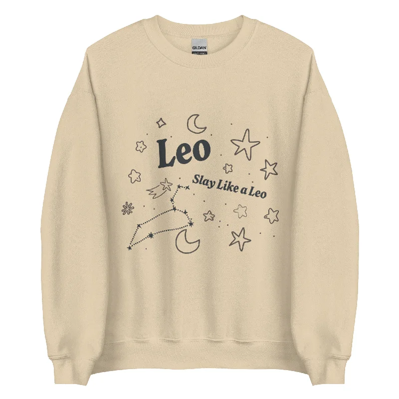 Hoodies with subtle rainbow accents for daily wear--Leo Slay Like A Leo Unisex Sweatshirt Hoodies with subtle rainbow accents for daily wear--Leo Slay Like A Leo Unisex Sweatshirt