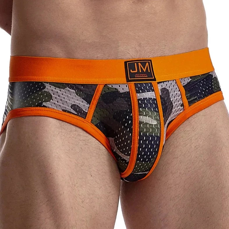 Jockmail Men's Mesh Camo Briefs