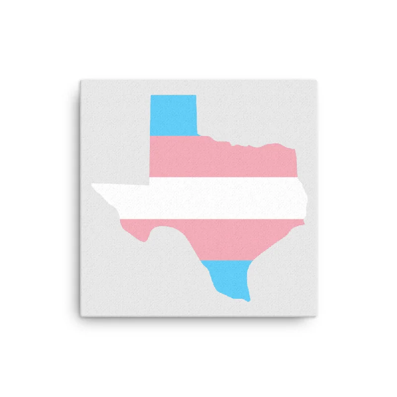 Texas Transgender Trans Pride Canvas Wall Art