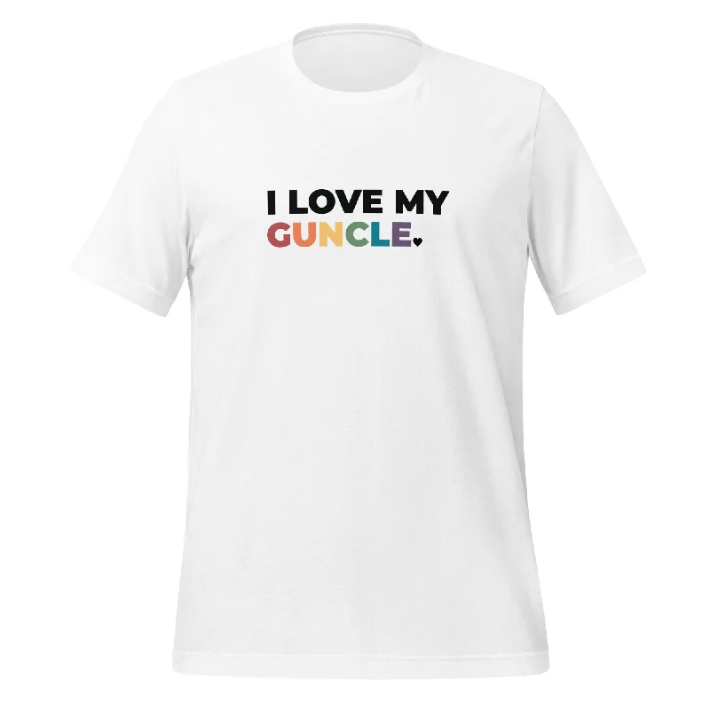 Comfortable graphic tees for pride weekend celebrations--I Love My Guncle Unisex T-Shirt Comfortable graphic tees for pride weekend celebrations--I Love My Guncle Unisex T-Shirt