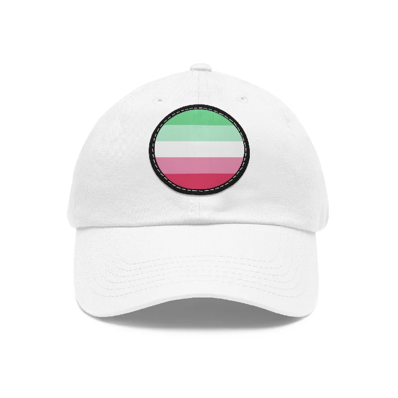 Abrosexual Pride Hat with Round Patch