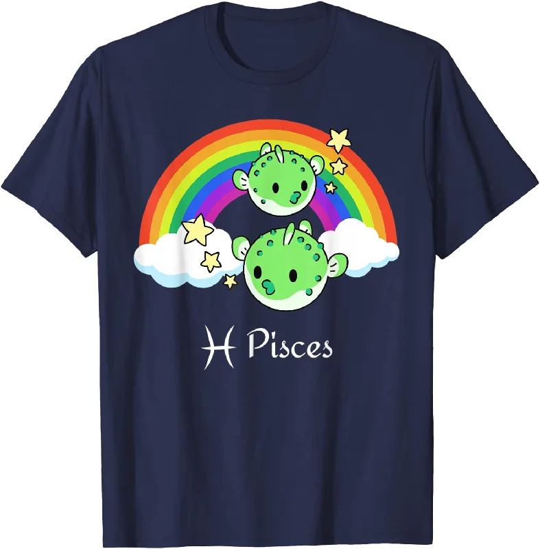 Pride Shirt Men, LGBT Gay Lesbian Pride Pisces Horoscope Zodiac Astrology T-Shirt