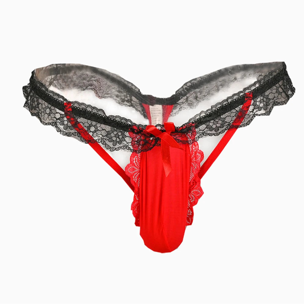 Men's Sissy Petal Pouch Thong