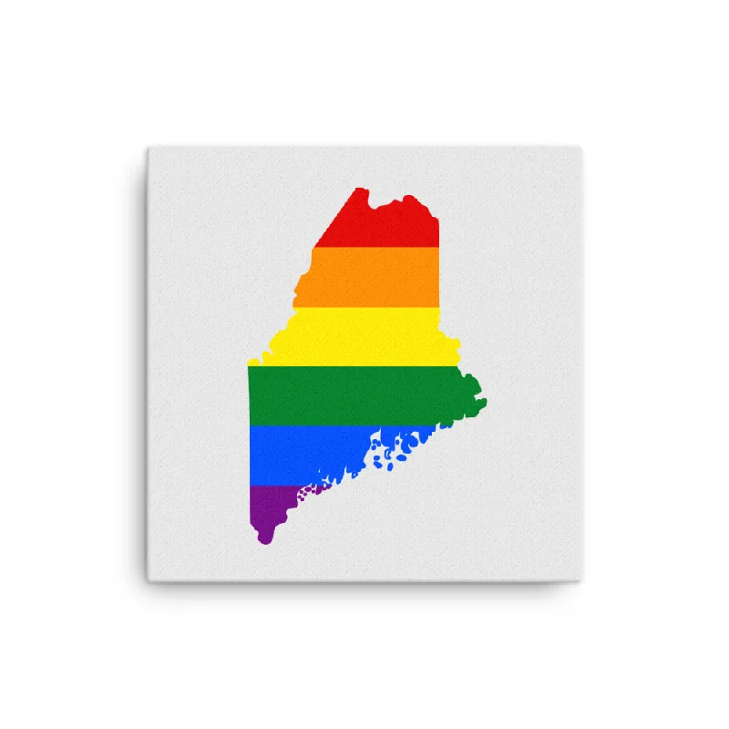 Maine LGBTQ Pride Canvas Wall Art