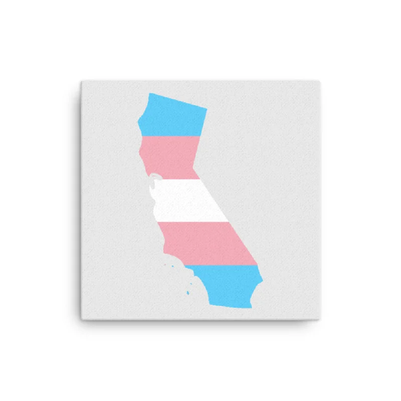 California Transgender Trans Pride Canvas Wall Art