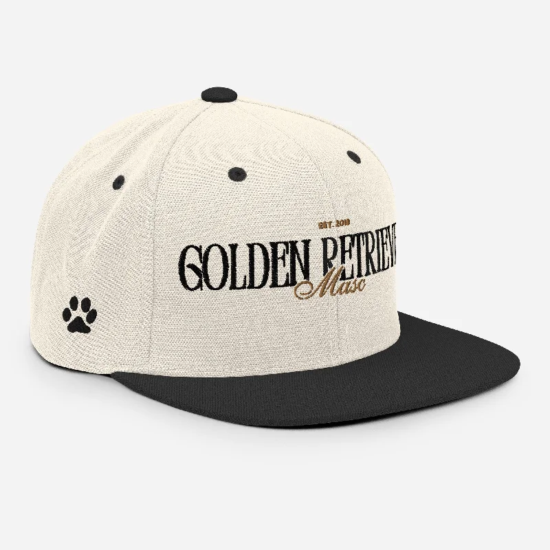 Golden Retriever Masc Snapback Hat