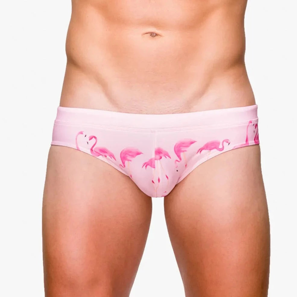 Men's Flamingo Swim Briefs