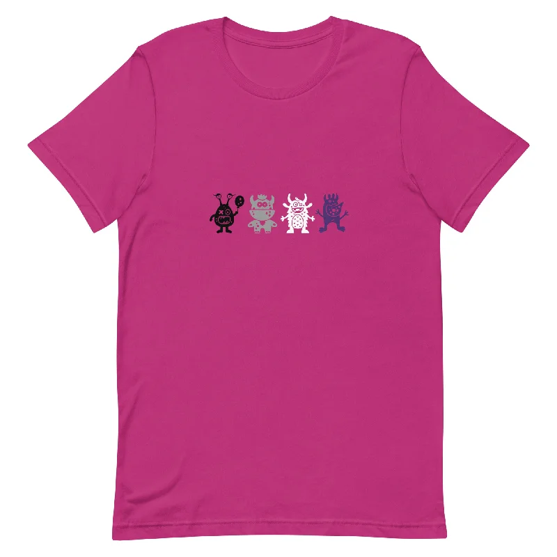 Asexual Ace Pride Shirt Doodle Monster