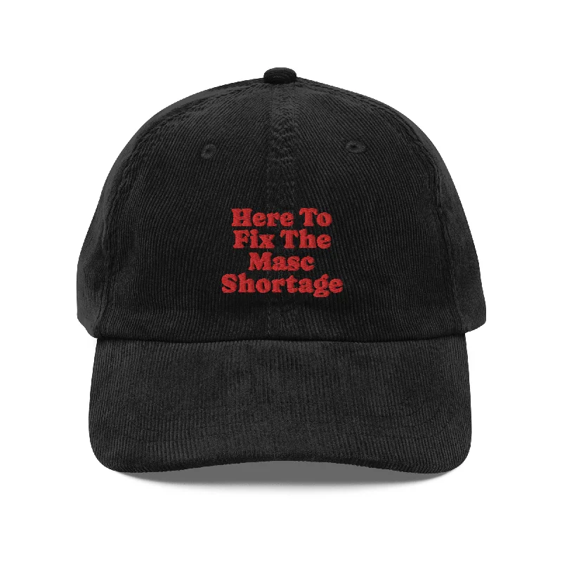 Here to Fix the Masc Shortage Vintage corduroy cap