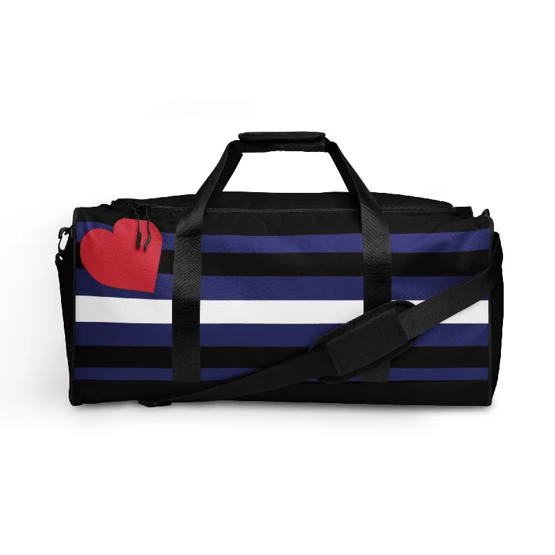 Leather Pride Flag Weekender Duffel Bag