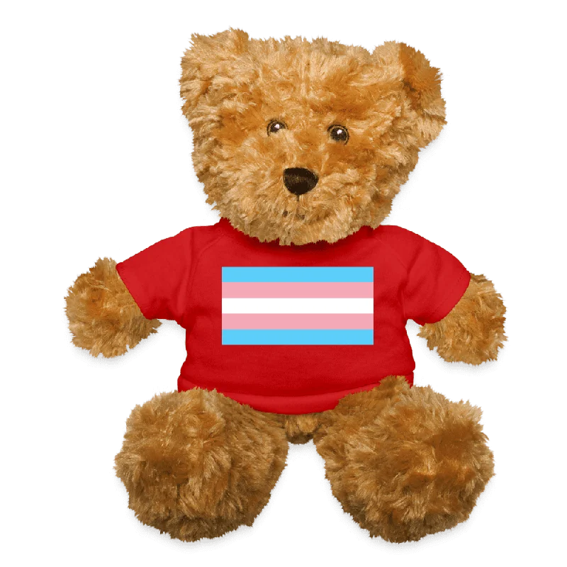 Transgender Trans Pride Flag Plush Teddy Bear Stuffed Animal