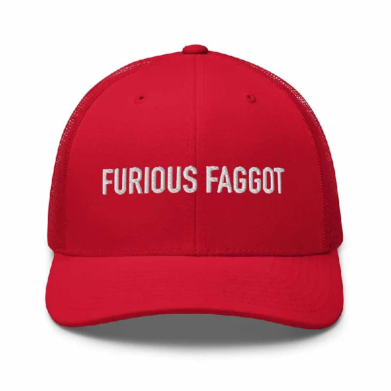 FURIOUS FAGGOT Trucker Mesh Snapback Hat