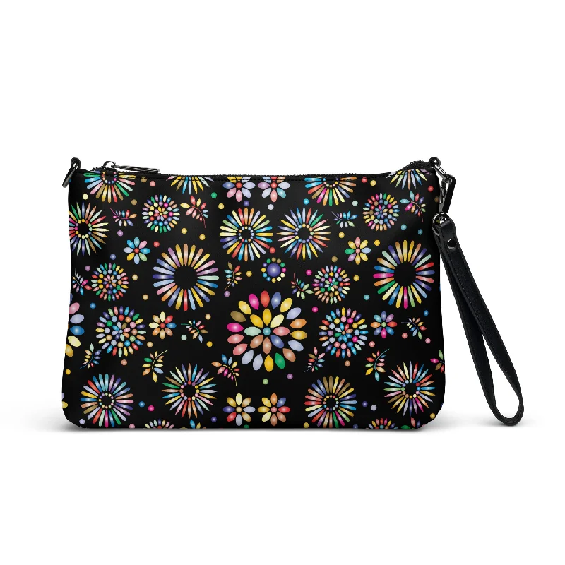 Rainbow Floral Purse Handbag
