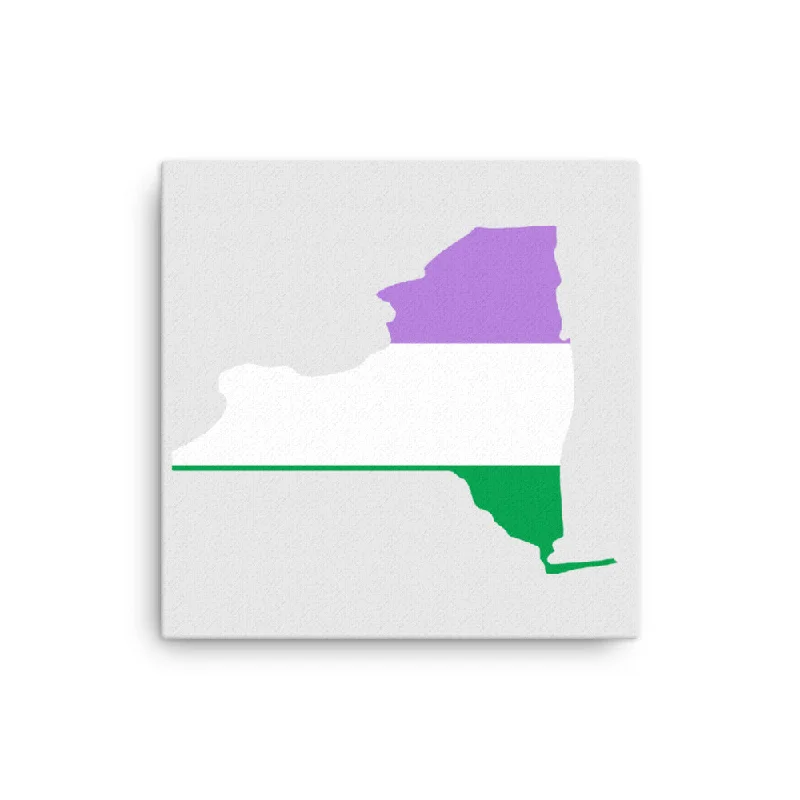 New York Genderqueer Pride Canvas Wall Art