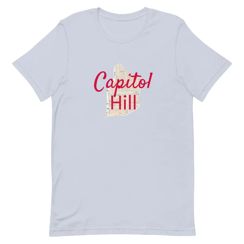 Seattle Washington Capitol Hill Street Map T-shirt