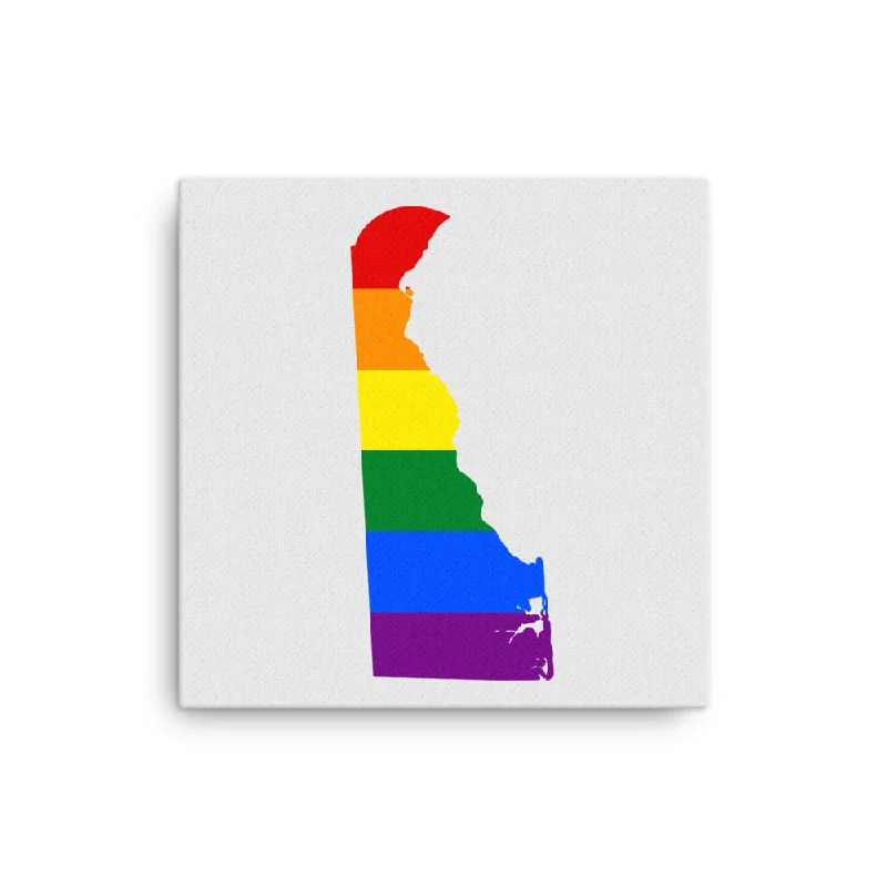 Delaware LGBTQ Pride Canvas Wall Art